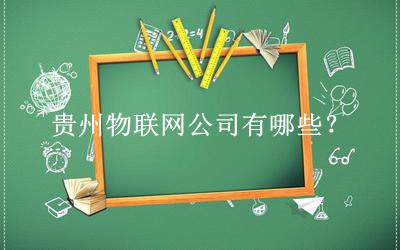 贵州物联网公司