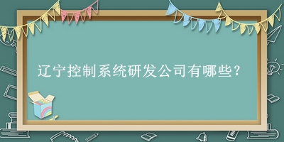 辽宁控制系统研发公司