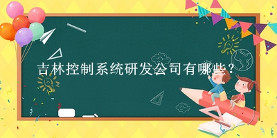 吉林控制系统研发公司